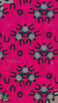 Rule 34 | bolt (hardware), english text, full body, gen 1 pokemon, highres, magnet, magneton, meme (sleepsheep), nintendo, no humans, one-eyed, pink background, pokemon, pokemon (creature), pokemon focus, screw