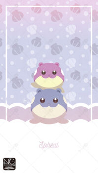 :3 alternate_color animal_focus clam_shell closed_mouth fangs gen_3_pokemon highres looking_at_viewer meme_(sleepsheep) nintendo no_humans on_head pokemon pokemon_(creature) pokemon_focus pokemon_on_head seal_(animal) shiny_pokemon smile spheal