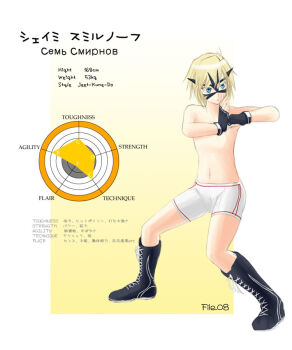Rule 34 | #13, 1boy, blonde hair, blue eyes, boots, display, gloves, syemi (#13)
