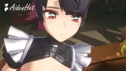1boy 1girl 3d aidenhet animated artist_name black_hair black_thighhighs blender_(medium) blush bottomless breasts clitoral_stimulation colored_inner_hair couch cunnilingus ellen_joe extreme_crop_top fingering fingernails fins fish_tail grey_hair grey_nails hands_on_another&#039;s_head hetero huge_filesize indoors large_breasts leg_lock maid misuzugon moaning mole mole_under_eye multicolored_hair multiple_views nail_polish navel nipples open_mouth opennsfwsp oral orange_eyes patreon_logo pussy red_hair red_nails shark_girl shark_tail sharp_teeth short_hair soles sound spread_legs tagme tail teeth thighhighs twitter_logo uncensored video wise_(zenless_zone_zero) zenless_zone_zero