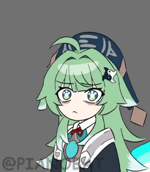 1girl animated audible_speech bags_under_eyes black_jacket blue_eyes blue_hat closed_mouth drugs gun hand_up hat holding holding_joint holding_weapon honkai:_star_rail honkai_(series) huohuo_(honkai:_star_rail) jacket jewelry joint_(drug) long_sleeves looking_at_viewer marijuana meme neck_ribbon necklace paw-shaped_pupils pianobat pump_action quieres?_(meme) red_ribbon ribbon shotgun smile solo sound spanish_audio symbol-shaped_pupils tagme video weapon weapon_request yin_yang_hair_ornament