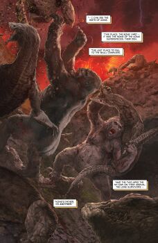 ape battle blood breasts cross_promotion dust electricity emaciated eruption fight fighting fire giant giant_monster gorilla highres kaiju king_kong's_father king_kong's_mother king_kong_(series) kong:_skull_island large_breasts lava legendary_pictures lightning mohammad_yazid monster monsterverse muscular muscular_female muscular_male nature pregnant red_sky ribs scar see-through_body skull_island:_the_birth_of_kong skullcrawler sky smoke storm tie-in translucent volcano