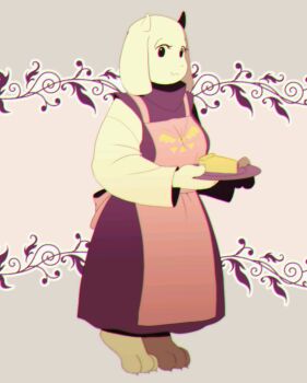 apron artist_request furry goat highres tagme toriel undertale utdr_(toby_fox)