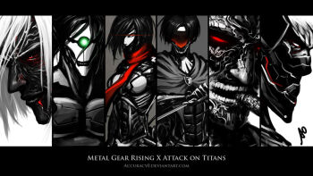 2girls 4boys accuracy0 armored_titan cigar colossal_titan cosplay cyborg female_titan frank_jaeger frank_jaeger_(cosplay) gray_fox_(cosplay) gray_fox_(metal_gear) levi_(shingeki_no_kyojin) md5_mismatch metal_gear_(series) metal_gear_rising:_revengeance mikasa_ackerman multiple_boys multiple_girls name_connection raiden raiden_(cosplay) raiden_(metal_gear) resized rogue_titan shingeki_no_kyojin short_hair smile spot_color steven_armstrong steven_armstrong_(cosplay) steven_armstrong_(metal_gear_rising) steven_armstrong_(metal_gear_rising)_(cosplay) sundowner_(metal_gear_rising) sundowner_(metal_gear_rising)_(cosplay) titan_(shingeki_no_kyojin) weapon