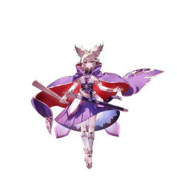 Rule 34 | 1girl, adapted costume, armlet, blonde hair, bracer, cape, closed mouth, earmuffs, full body, game cg, gold trim, highres, holding, jewelry, looking at viewer, non-web source, official art, pointy hair, purple cape, purple skirt, red cape, ritual baton, second-party source, sheath, sheathed, shirt, skirt, sleeveless, sleeveless shirt, smile, solo, sword, touhou, touhou gensou eclipse, toyosatomimi no miko, transparent background, two-sided cape, two-sided fabric, u u zan, weapon, yellow eyes