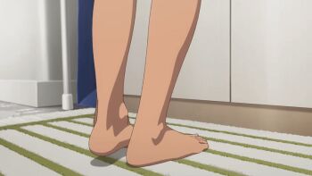 1girl 2022 20s animated animated_gif barefoot dark-skinned_female dark_skin feet gyaru kitagawa_marin nude panties panty_pull pulling_own_clothes purple_panties sono_bisque_doll_wa_koi_wo_suru tagme tan underwear undressing