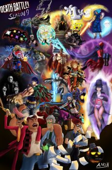 Rule 34 | 3girls, 6+boys, absurdres, anonthemarten, apocalypse (marvel), black clover, bo staff, boomstick (death battle), character request, check character, check copyright, commentary, copyright request, dc comics, death battle, dragon ball, dragon ball heroes, dummi (death battle), english commentary, excalibur (warframe), friday the 13th, glasses, grey hair, halloween (movie), helmet, highres, hockey mask, holding, holding sword, holding weapon, human leather, james bond, jason voorhees, jocelyn (death battle), jojo no kimyou na bouken, jonathan joestar, journey to the west, league of legends, long hair, magnetism, magneto, marvel, mask, michael myers, mjolnir (marvel), monkey tail, multicolored armor, multiple boys, multiple girls, nolan grayson, omni-man, phantom blood, pink hair, red hair, red helmet, ringmaster (death battle), sauron, silver the hedgehog, sonic (series), sonic the hedgehog (archie comics), star wars, sun wukong, superhero costume, sword, tail, thor (marvel), vegetto, warframe, weapon, wizard (death battle), x-men