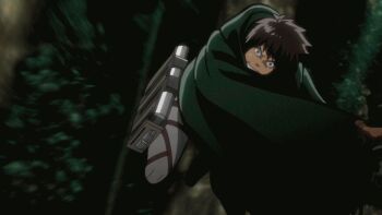 Rule 34 | 1girl, animated, animated gif, blonde hair, blood, blue eyes, breasts, death, dodging, female titan, fighting, forest, giant, giantess, muscular, nature, running, shingeki no kyojin, short hair, three-dimensional maneuver gear, titan (shingeki no kyojin), tree