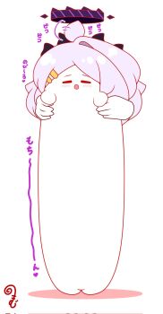 :d afterimage ahoge ahoge_wag blue_archive blush chibi closed_eyes colored_shadow commentary_request corrupted_twitter_file disembodied_hand expressive_hair grey_hair hair_ornament hairclip halo highres hina_(blue_archive) kurukurumagical longcat_(meme) meme open_mouth parted_bangs shadow single_hair_intake smile solo_focus translation_request white_background