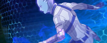 alien asari_(mass_effect) energy_barrier image_sample liara_t'soni pixiv pixiv_sample wei