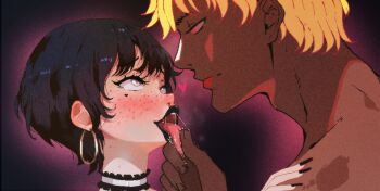 2boys dark-skinned_male dark_skin feminization multiple_boys nitrolith non-web_source tagme yaoi