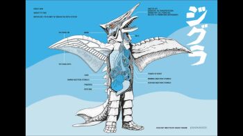 alien anatomy animal arrow_films arrow_video biology blue_background bone brain cameo chart company_connection cross-section crossover cut_content daiei_motion_picture derivative_work diagram english_text fins fish gamera_(series) gamera_vs._viras gamera_vs._zigra giant giant_horde_beast_nezura giant_monster gills heart highres intestines japanese_text jolyon_yates kaiju liver mixed-language_text monster mouse_(animal) multiple_crossover multiple_stomachs nezura official_art organs pairan_(warning_from_space) pancreas science science_fiction sea_monster shark simple_background skeleton space_monster stomach tail unmade_project virian warning_from_space x-ray zigra