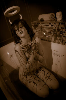 absurdres alice_angel angelwings_cos cosplay highres nude photo_(medium) tagme