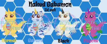 Rule 34 | digimon, digimon (creature), gabumon, gabumon (black), highres, horns, nude, oridigi, original, psychemon, purple eyes, red eyes, yellow eyes