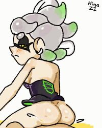 1boy 1girl aliasing animated blush dimples_of_venus earrings erection green_hair grey_hair hinaz1 inkling interspecies jewelry looking_back marie_(splatoon) marie_(squid_sisters_outfit)_(splatoon) multicolored_hair nintendo open_mouth penis reverse_cowgirl_position sex splatoon_(series) splatoon_1 straddling tentacle_hair two-tone_hair vaginal video yellow_eyes