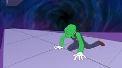 Rule 34 | 1boy, animated, blue eyes, blue overalls, brown hair, brown shoes, newsboy cap, carlo seguiban, dust, facial hair, final destination (smash bros), full body, gloves, green hat, green shirt, hat, jumping, long sleeves, luigi, male focus, mario (series), mustache, nintendo, overalls, shirt, shoes, short hair, sliding, solo, spinning, standing, super smash bros., video, white gloves