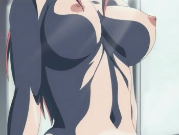 00s 1girl 2005 animated animated_gif bible_black bible_black_only blush bouncing_breasts breasts happy happy_sex implied_sex large_breasts light_rays lipstick long_hair makeup mature_female nipples nude office purple_eyes red_hair school smile sunbeam sunlight tagme takashiro_hiroko teacher window