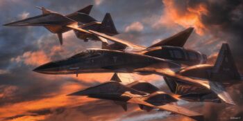 1other ace_combat adf-01_falken adf-11f_raven adfx-02_morgan aim-9_sidewinder aircraft airplane belkan_flag binary bomb cloud cloudy_sky explosive fighter_jet highres jetfreak-7 military_vehicle missile sky sunset