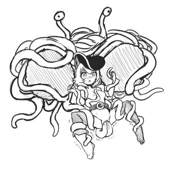 animal_ears belt blush boots bound breasts cat_ears cat_girl cat_tail deumosden double_penetration eldritch_abomination flying_spaghetti_monster hat medium_breasts monochrome nathy one_shoe original perky_breasts petite pussy shaking short_hair spread_legs spread_pussy suggestive_fluid surprised tail tentacle_monster tentacles thighhighs