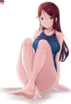 1girl absurdres bad_tag female female_focus highres long_hair love_live! love_live!_(series) love_live!_sunshine!! pixiv_id_5060661 sakurauchi_riko solo swimsuit yellow_eyes