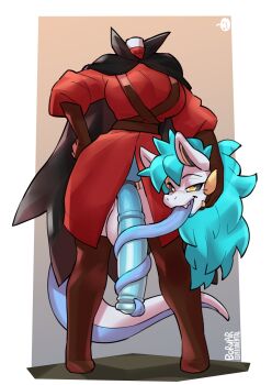 1girl absurdres animal_ears animal_penis artist_name autofellatio black_cape black_sclera blue_hair blue_penis blue_tongue boots border borvar breasts brown_boots brown_gloves cape colored_penis colored_sclera colored_tongue commentary disembodied_head dress dullahan english_commentary fellatio full_body furry furry_female futanari gloves highres holding holding_detached_head horse_ears horse_girl horse_penis horse_tail huge_penis large_breasts large_testicles long_hair long_tongue looking_at_penis masturbation open_mouth oral original outside_border penis red_dress smile solo tail testicles thigh_boots tongue tongue_out tongue_wrap very_long_tongue white_border yellow_eyes