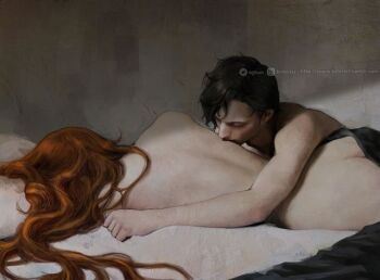 ass bed brilcrist ferdinand_von_aegir fire_emblem fire_emblem:_three_houses hubert_von_vestra nintendo nude source_request tagme yaoi