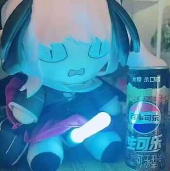 <|>_<|> 1girl artist_request black_wings blue_archive blue_light can chinese_text crow_wings drink_can glowing glowstick head_wings implied_futanari koharu_(blue_archive) long_sleeves meme no_humans open_mouth photo_(medium) pink_hair red_skirt sexually_suggestive shoes sitting skirt slit_pupils soda soda_can source_request third-party_source wide-eyed wings