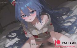 1boy 1girl after_vaginal aftersex ai-assisted animated antinomy_of_common_flowers audible_ejaculation audible_internal_cumshot audible_speech bare_shoulders blinking blue_bow blue_eyes blur_censor blush bored bouncing_breasts bow breasts censored closed_mouth clothed_sex cowgirl_position cum cum_in_pussy cum_overflow cumdrip dark-skinned_male dark_skin ejaculation english_text erection female_orgasm girl_on_top grey_hoodie hair_between_eyes henkawa hetero highres hood hoodie internal_cumshot interracial japanese_audio live2d long_hair looking_at_viewer moaning one_eye_closed open_mouth orgasm penis pov pussy sex small_breasts solo_focus sound spread_legs squatting_cowgirl_position straddling subtitled sweat tagme touhou ugoira uninterested vaginal very_long_hair video winking_(animated) yorigami_shion