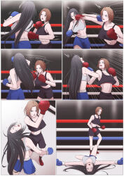Rule 34 | 2girls, artist request, boxing, catfight, defeat, multiple girls, original, ryona, tagme