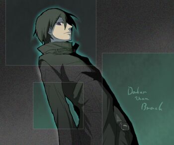 00s belt coat darker_than_black hei_(darker_than_black) looking_at_viewer oso_(toolate) pants static tagme