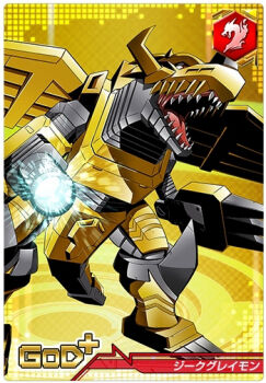 android arm_cannon armor card_(medium) claws digimon digimon_crusader full_armor horns incoming_attack looking_to_the_side lowres machine mecha mechanical_arms no_humans official_art red_eyes robot sharp_teeth tail teeth weapon zekegreymon