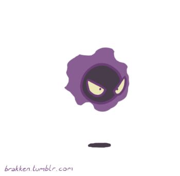 animated animated_gif brakken evolution evolutionary_line gastly gen_1_pokemon gengar haunter nintendo no_humans pokemon pokemon_(creature) simple_background tumblr_username watermark web_address white_background