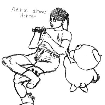 Rule 34 | 1girl, highres, holding, holding weapon, pig, weapon