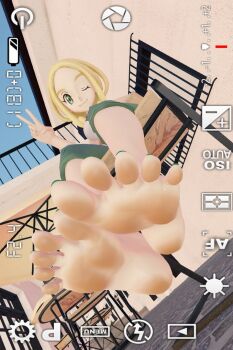 1girl 3d barefoot feet nintendo pokemon soles toes viola_(pokemon)