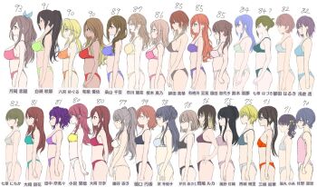 6+girls aketa_mikoto arisugawa_natsuha asakura_toru breasts bust_chart character_chart character_name chart cropped_legs dark-skinned_female dark_skin everyone flat_chest from_side fukumaru_koito hachimiya_meguru hand_on_own_hip higuchi_madoka ichikawa_hinana idolmaster idolmaster_shiny_colors ikaruga_luca ikuta_haruki izumi_mei kazano_hiori komiya_kaho kuwayama_chiyuki large_breasts lineup looking_ahead mayuzumi_fuyuko medium_breasts mitsumine_yuika morino_rinze multiple_girls nakonako nanakusa_hazuki nanakusa_nichika osaki_amana osaki_tenka own_hands_together profile saijo_juri sakuragi_mano serizawa_asahi shirase_sakuya simple_background sketch small_breasts sonoda_chiyoko suzuki_hana tanaka_mamimi translated tsukioka_kogane underwear underwear_only white_background yukoku_kiriko