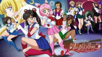 1d1htr 1other 6+girls aged_down alisa_boskonovich azucena_milagros_ortiz_castillo bishoujo_senshi_sailor_moon black_hair blonde_hair blue_eyes boots bow breasts brown_eyes brown_hair building christie_monteiro cosplay crossover dark-skinned_female dark_skin emilie_de_rochefort green_eyes highres julia_chang kazama_asuka large_breasts leo_kliesen ling_xiaoyu long_hair magical_girl miniskirt multiple_girls namco pink_hair red_bow reina_(tekken) sailor_chibi_moon sailor_chibi_moon_(cosplay) sailor_jupiter sailor_jupiter_(cosplay) sailor_mars sailor_mars_(cosplay) sailor_mercury sailor_mercury_(cosplay) sailor_moon sailor_moon_(cosplay) sailor_neptune sailor_neptune_(cosplay) sailor_pluto sailor_pluto_(cosplay) sailor_saturn sailor_saturn_(cosplay) sailor_uranus sailor_uranus_(cosplay) sailor_venus sailor_venus_(cosplay) short_hair sitting skirt tekken throne zafina