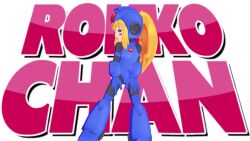 1girl 3d animated arms_behind_head blonde_hair blue_eyes bodysuit dancing female_focus flat_chest helmet joints loli mikumikudance music ponytail robot_girl robot_joints rokko-chan rokko-chan_(character) sound tagme video