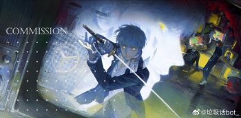 Rule 34 | 3boys, 4girls, absurdres, amagi yukiko, black jacket, card, commission, creamyghost, crt, glitch, green jacket, grey hair, headphones, highres, holding, holding sword, holding weapon, jacket, kujikawa rise, kuma (persona 4), multiple boys, multiple girls, narukami yu, parted lips, persona, persona 4, persona 4: the ultimate in mayonaka arena, satonaka chie, shadow chie, shadow kanji, shadow kuma, shadow naoto, shadow rise, shadow yu, shadow yukiko, shirogane naoto, shoes, sitting, skull print, standing, sword, tatsumi kanji, television, test card, weapon, white shoes, yellow eyes