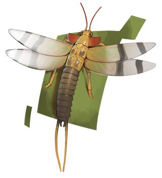 absurdres antennae bug combos_&amp;_doodles highres insect_wings mazothairos no_humans original solo wings