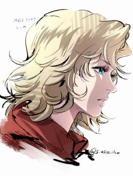 Rule 34 | blonde hair, blue eyes, female focus, h (nxbfn779), highres, metal gear (series), metal gear solid: peace walker, paz ortega andrade, solo