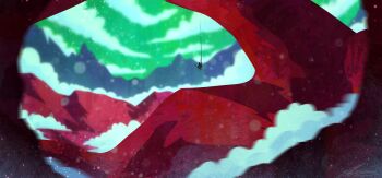 Rule 34 | 1other, above clouds, artist name, cane, cloud, cloudy sky, green sky, holding, holding cane, landscape, mini person, mountain, mountainous horizon, original, outdoors, scenery, signature, silhouette, sky, solo, tether, zandra