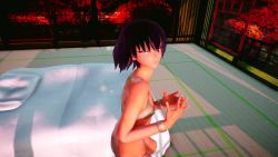 1girl 3d all_fours animated artist_request ass ass_shake audible_music bed bikini breasts brown_hair cameltoe close-up dancing dark_skin full_body grabbing_own_ass highres huge_ass looking_at_viewer mikumikudance_(medium) mizuki_yukikaze mizuki_yukikaze_(future) pink_eyes presenting shiny_clothes shiny_skin short_hair skin_tight skindentation small_breasts solo sound spread_legs standing swimsuit taimanin_(series) taimanin_rpgx taimanin_yukikaze thong thong_bikini video white_background white_bikini wide_hips