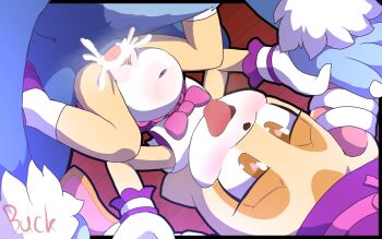 1boy 1girl brown_eyes cream_the_rabbit highres loli penis pussy sex sonic_(series)