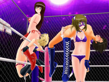 Rule 34 | #13, 2boys, 2girls, anal, anal object insertion, animal ears, arena, ayano (#13), battle, bikini, blonde hair, boots, bottomless, cage, cat ears, cat tail, clothed female nude male, clothed on nude, clothes pull, dildo, domination, femdom, fighting, forced, handjob, hetero, humiliation, mask, molestation, multiple boys, multiple girls, nipple stimulation, nipple tweak, nipples, nude, object insertion, pants, pants pull, penis, public indecency, public nudity, sakuya (#13), sex toy, sitting, sitting on face, sitting on person, smile, smirk, submission, sumire (#13), swimsuit, syemi (#13), tail, uncensored, undressing, vibrator, wrestling, wrestling ring