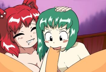 bad_link crossover cum death_(entity) fellatio furry jackal jackal_boy jackalman_(thundercats) onozuka_komachi oral orange_fur shiki_eiki thundercats touhou w.t.dinner zun_(style)