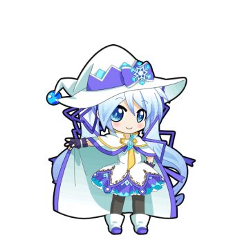Rule 34 | 1girl, black outline, blue eyes, blue hair, blush, boots, cape, chibi, chibi only, closed mouth, dress, fingerless gloves, full body, game asset, gloves, gradient hair, grey pantyhose, hair between eyes, hair ribbon, hand on own hip, hat, hatsune miku, hatsune miku graphy collection, layered dress, long hair, looking at viewer, multicolored hair, necktie, outline, outstretched arm, pantyhose, purple gloves, purple ribbon, ribbon, smile, solo, standing, transparent background, treble clef, twintails, very long hair, vocaloid, white boots, white cape, white dress, white hair, white hat, witch hat, yellow necktie, yuki miku, yuki miku (2014)