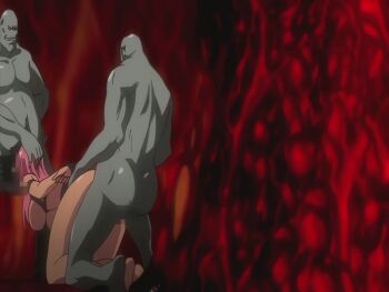 animated animated_gif breasts doggystyle double_penetration fellatio ingrid_(taimanin_asagi) monster oral orc sex sex_from_behind taimanin_(series) taimanin_asagi