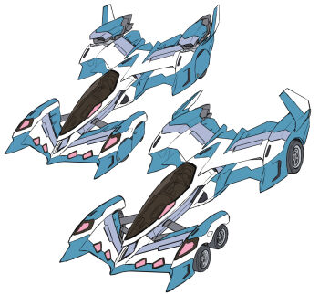 car from_above future_gpx_cyber_formula highres mituo_sakinori motor_vehicle no_humans race_vehicle racecar science_fiction simple_background spoiler_(automobile) super_asurada_01 thrusters variations vehicle_focus wheel white_background