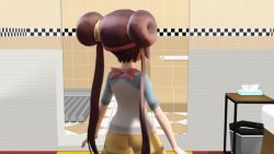 1girl 3d age_difference animated artist_request ass breasts brown_hair cum cum_in_pussy double_bun gomi53 hair_bun lying medium_breasts moaning nintendo nipples nude older_male_and_younger_female on_stomach orgasm pokemon pokemon_bw2 prone_bone rosa_(pokemon) sex sex_from_behind sound source_request tagme twintails vaginal video visor_cap