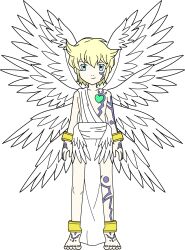 Rule 34 | 1boy, angel, angel boy, digimon, digimon (creature), digimon xros wars, looking at viewer, lucemon, male focus, solo, transparent background